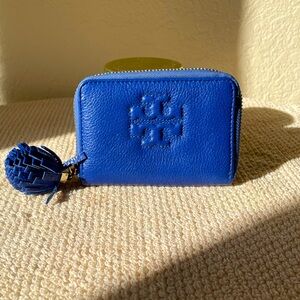 Tory Burch Blue Tassel Wallet